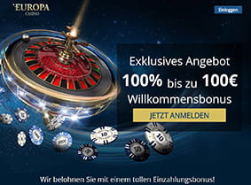 Das spezielle Bonusangebot des Europa Casinos