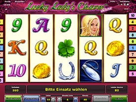 Der beliebte Novoline Slot Lucky Ladys Charm