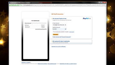 Vorschaubild Zahlungsbestätigung mit PayPal Passwort