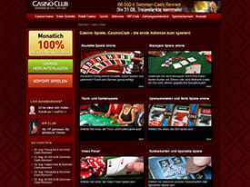 Überblick über die im Casinoclub angebotenen Spiele