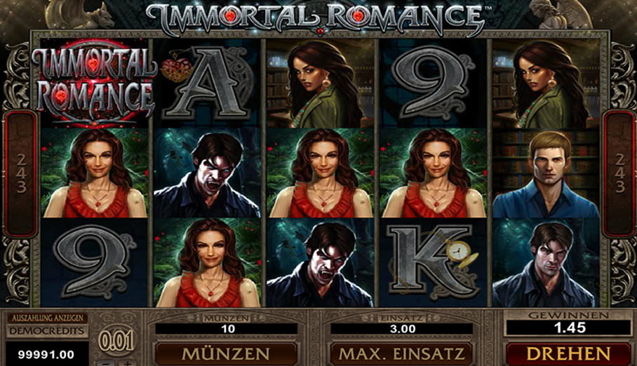 Microgaming Immortal Romance Spiel