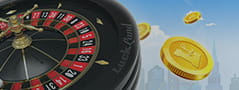 Illustration eines Roulettespiels in einem Luckland Online Casino.