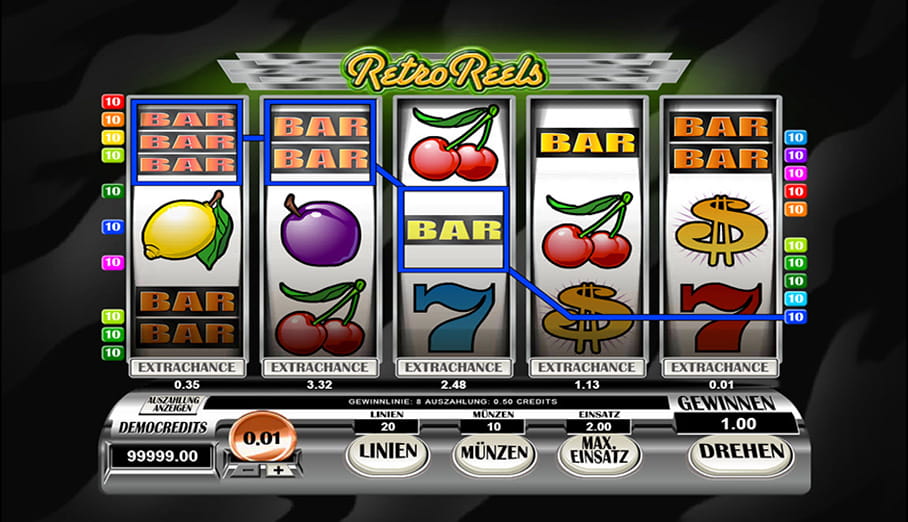 Microgaming Retro Reels Spiel