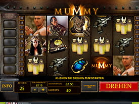 Die Mumie ist eines der beliebtesten Betfair Automatenspiele
