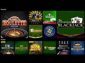 Tischspiele im bwin Casino.