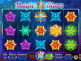 Der Spielautomat Magic 5 Stars vom Software Entwickler Wazdan im Online Casino Lapalingo.
