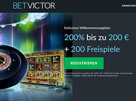 Das Willkommensangebot im BetVictor Casino.