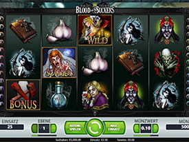 Der Blood Suckers Spielautomat von NetEnt im Vegas Hero Online Casino.